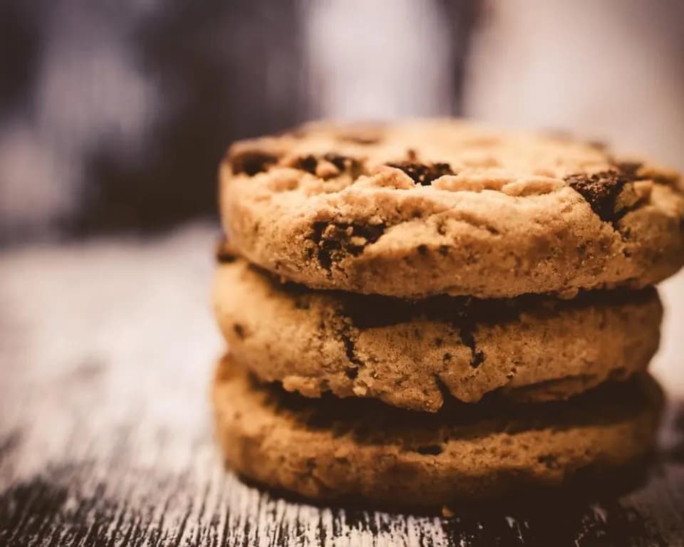 Cookies com gotas de chocolate